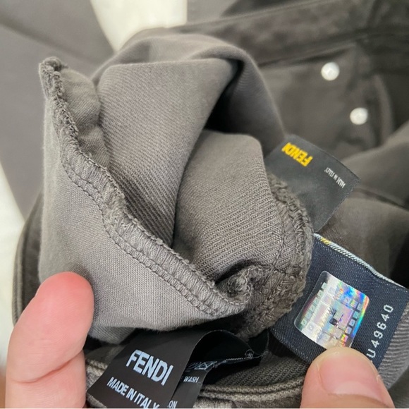 Fendi olive slim jeans women’s size 42 EU - Picture 6 of 10